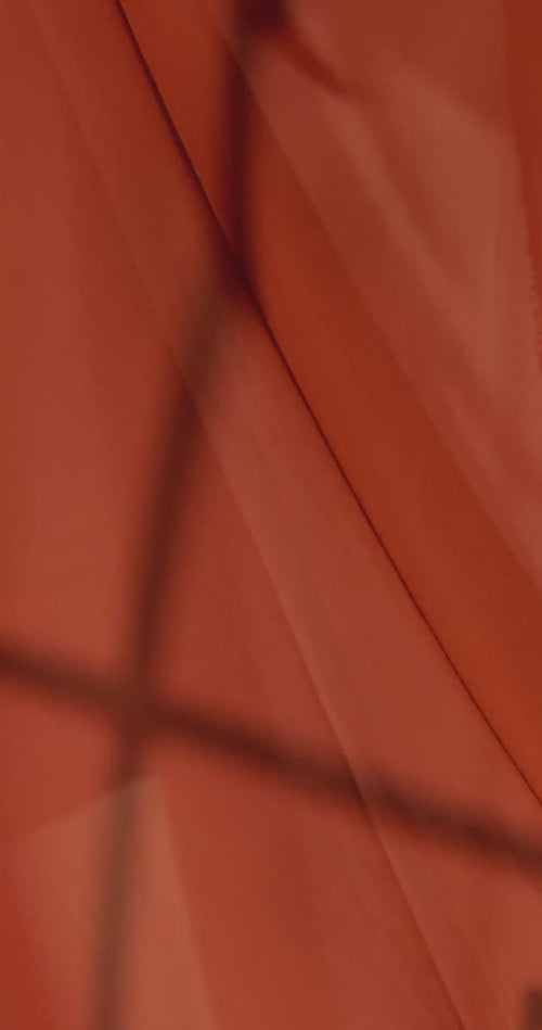 silk fabric in the wind terracota